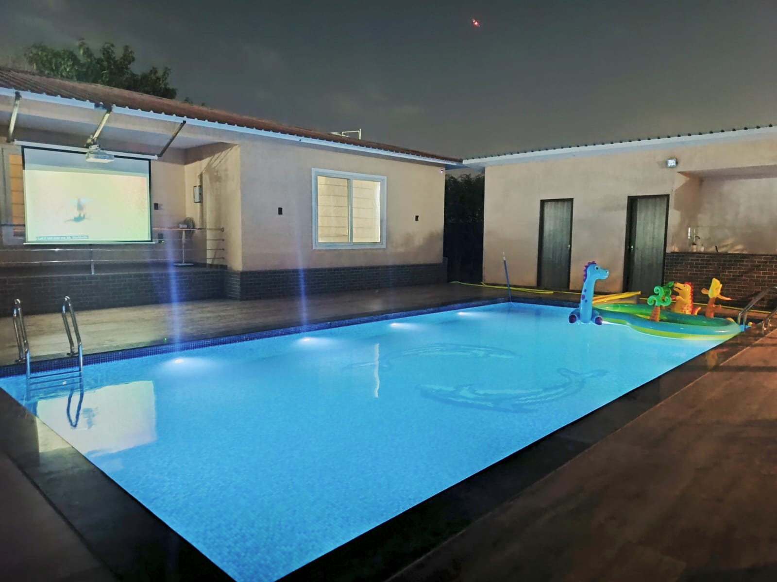NF27 2bhk luxury farm house big pool party relax by instay - Tap to explore photos