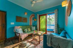 Boho 2BHK w Rooftop Plunge Pool near Anjuna, Goa