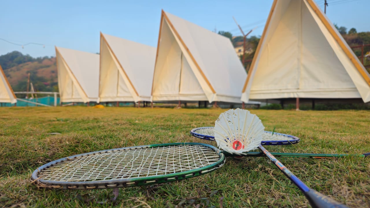 Outdoor Traingle Tents - Tap to explore photos