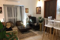 Shalom 1 Luxe1bhkApt/common pool /6minstoUddoBeach, Goa