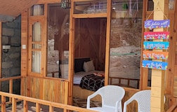 Wooden huts 