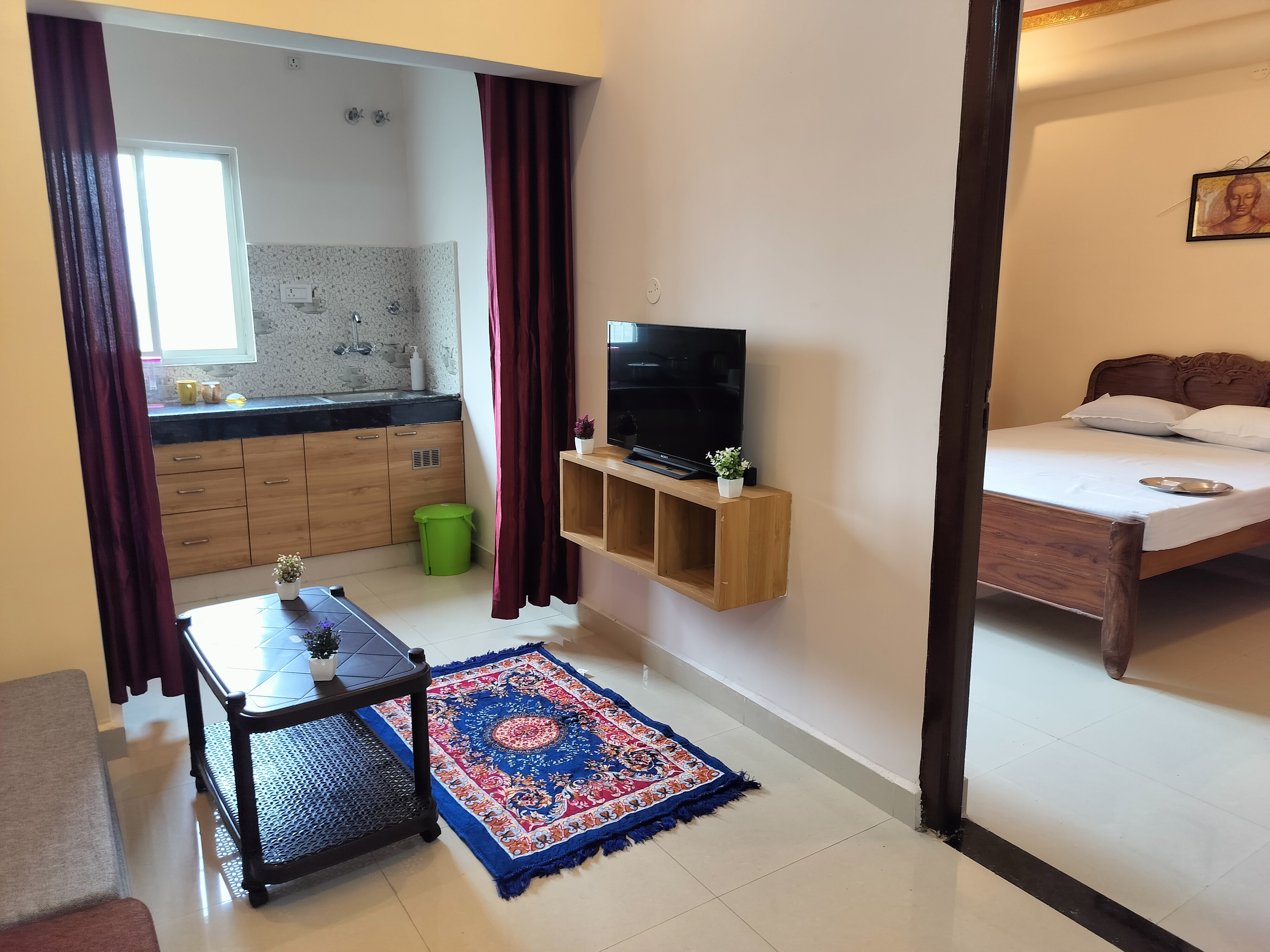 Calm Luxurious Entire One BHK Flat In Bodhgaya 302 - Tap to explore photos