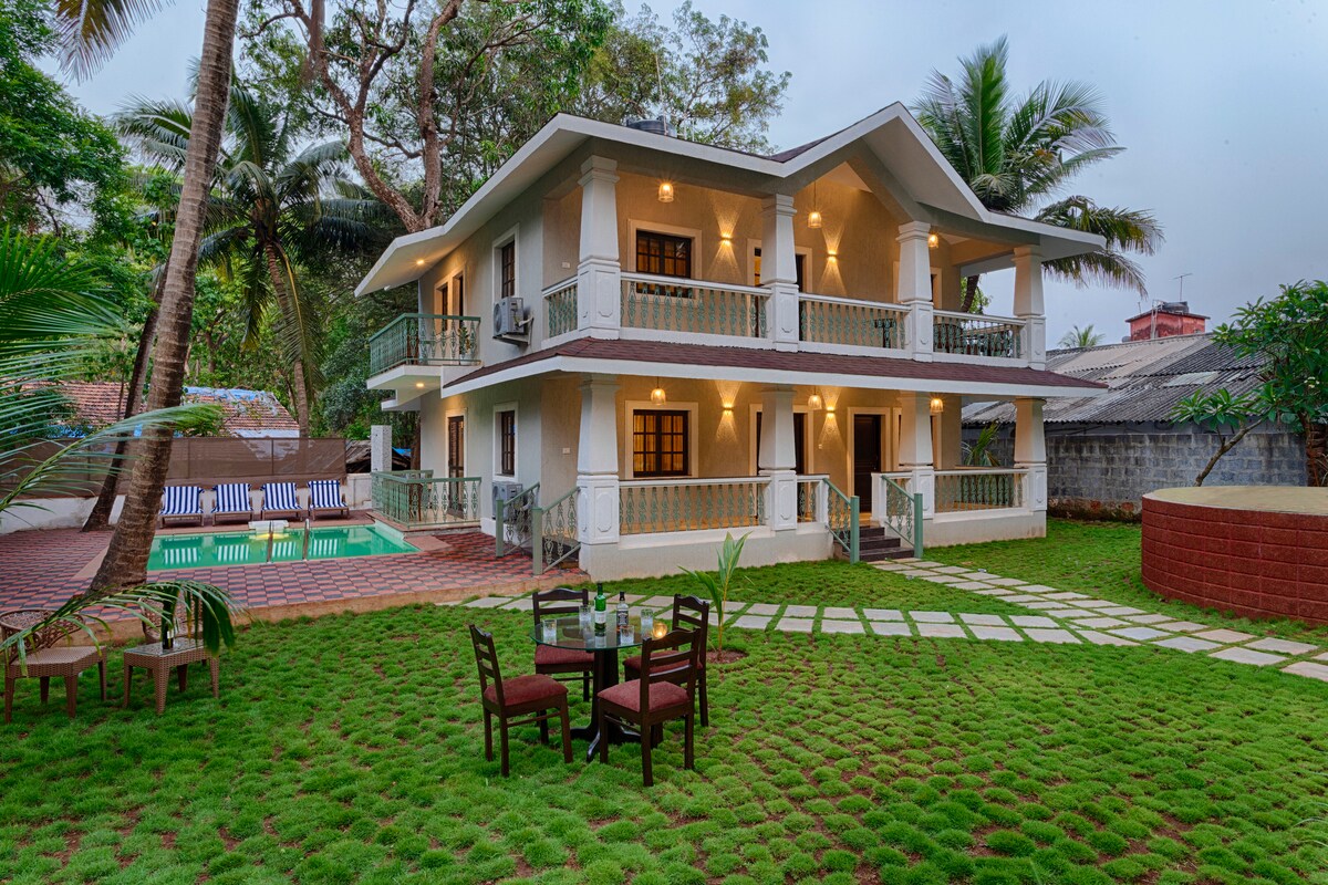 Jubilee by Hottley- 4BHK Goan Pvt Pool Villa - Tap to explore photos