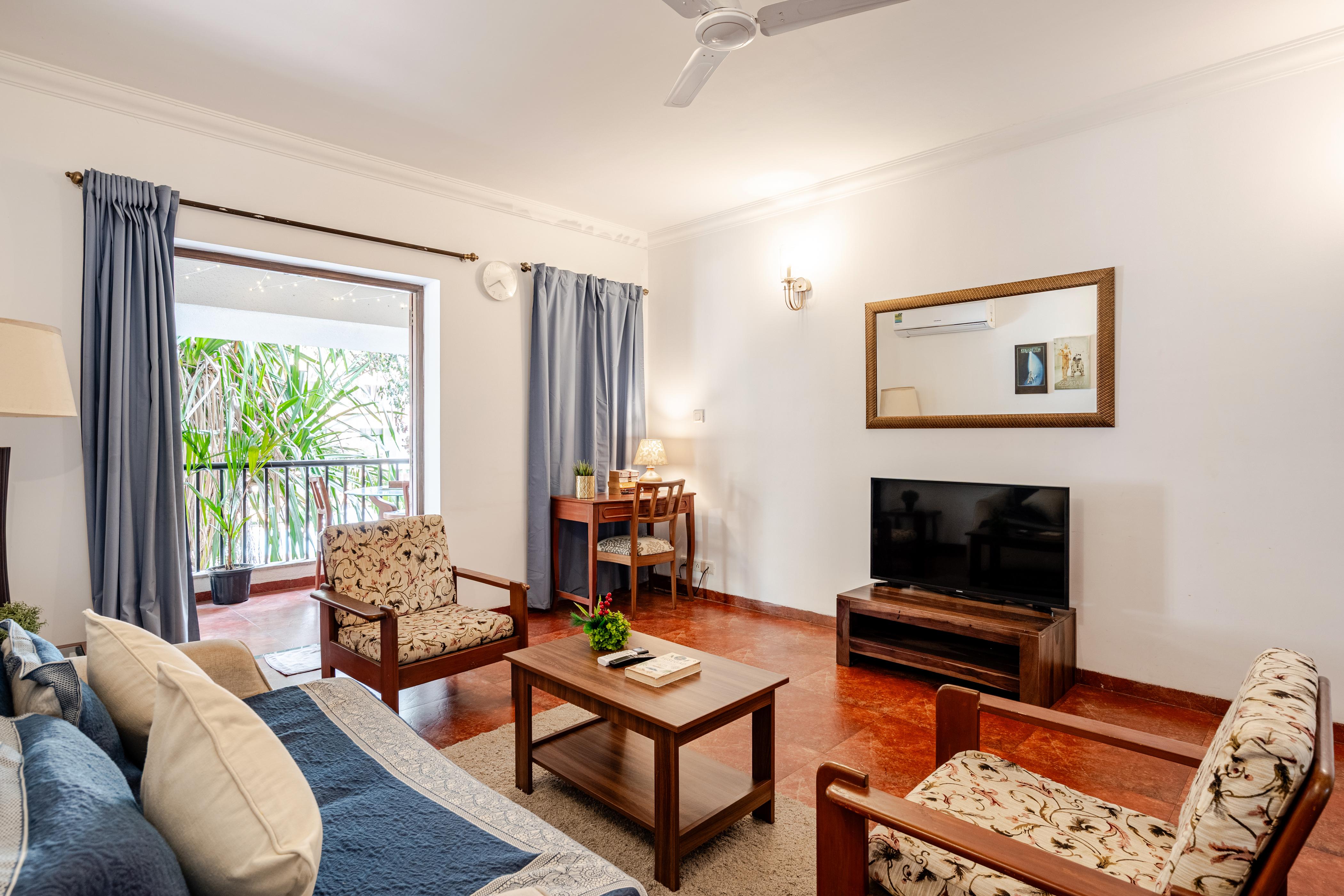Luxury 1BHK Serviced Apartment with Balcony Riviera Hermitage - Tap to explore photos