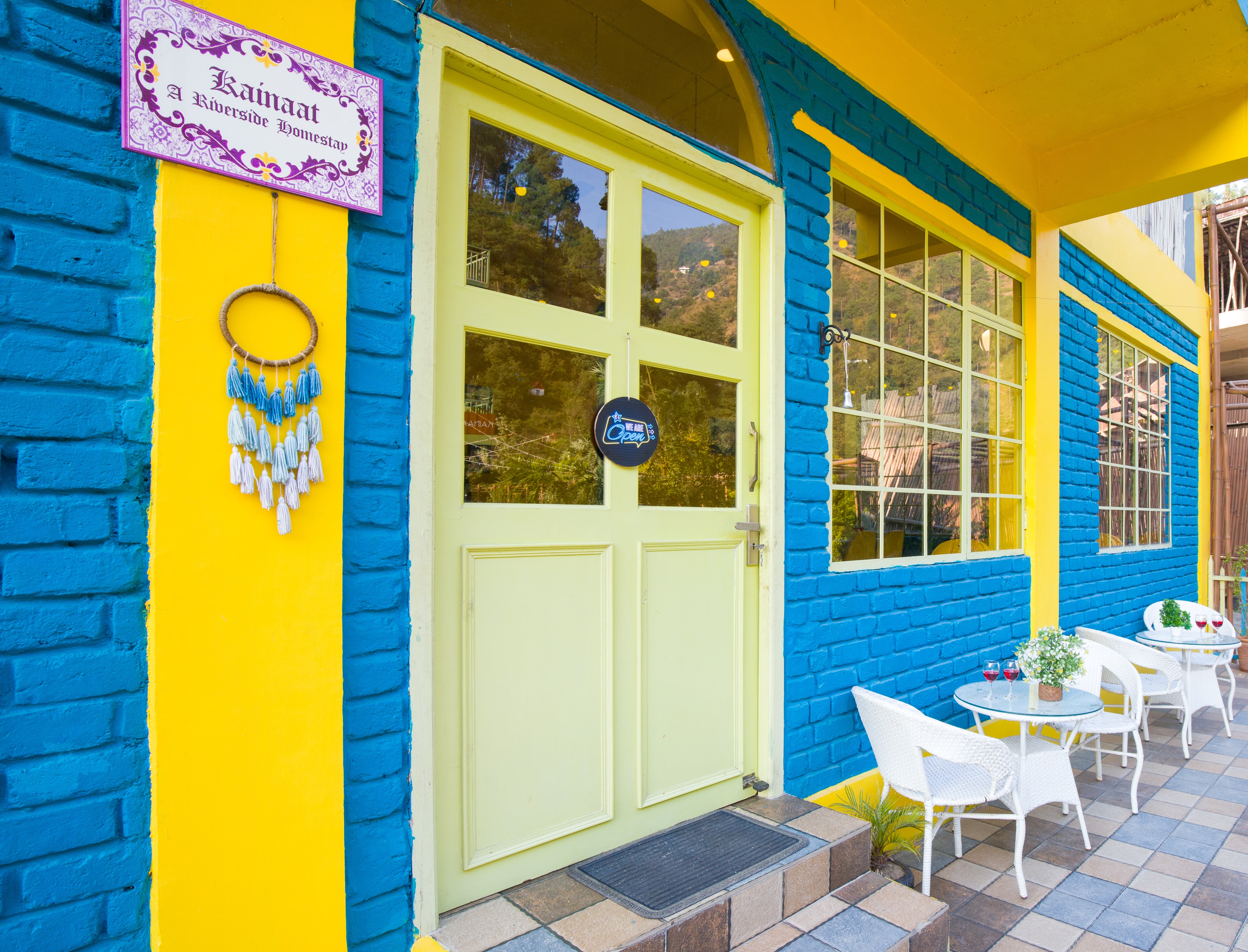 Alaya Stays Kainaat Pebble Pet friendly Room with Riverside Gazebo - Tap to explore photos