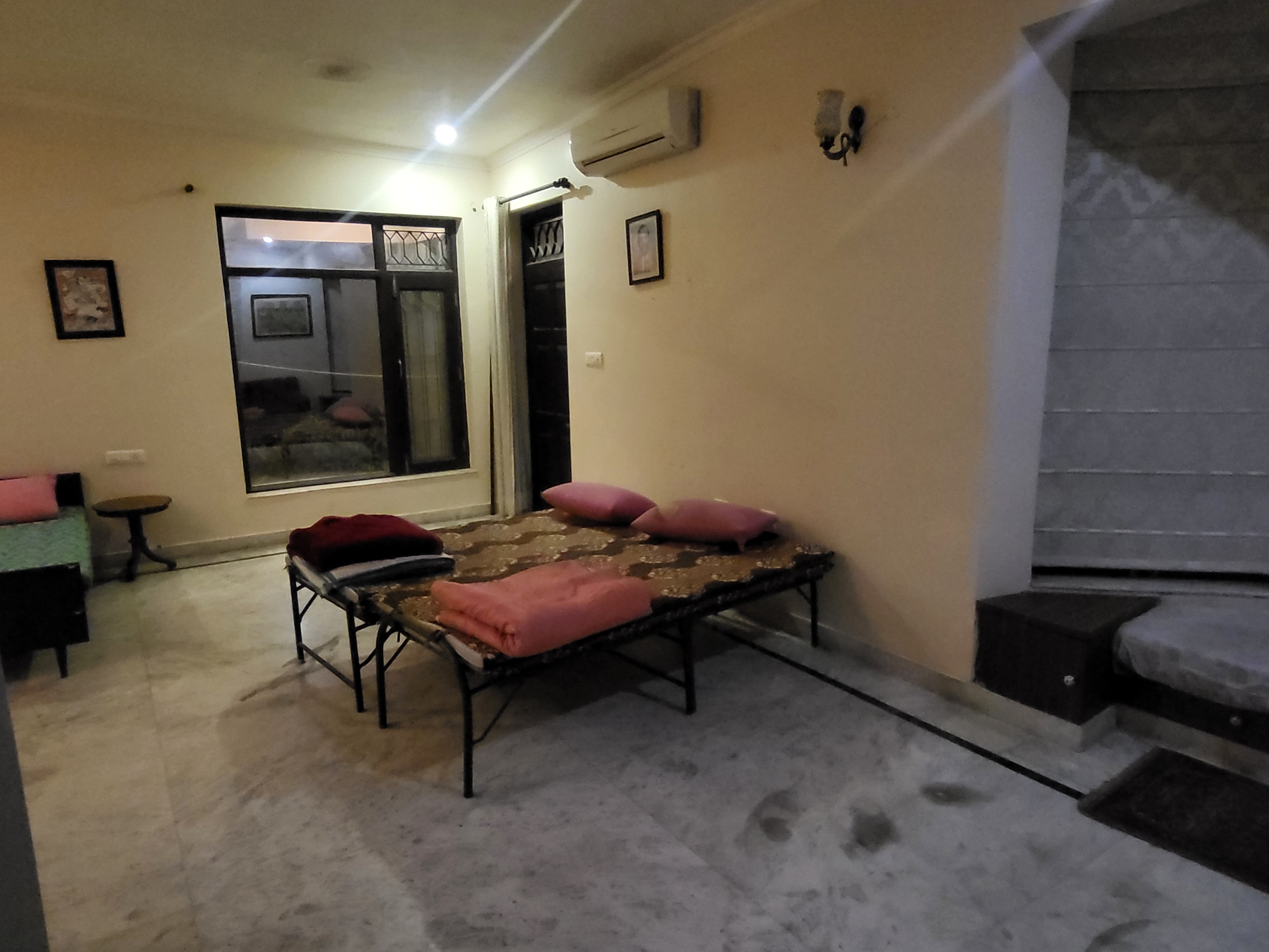 Two furnished rooms with attached bathroom   Hall - Tap to explore photos