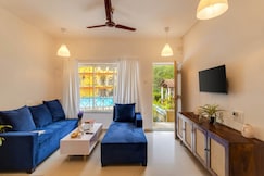 2BHK Pool View Apartment 5 mins to Anjuna Beach, Goa