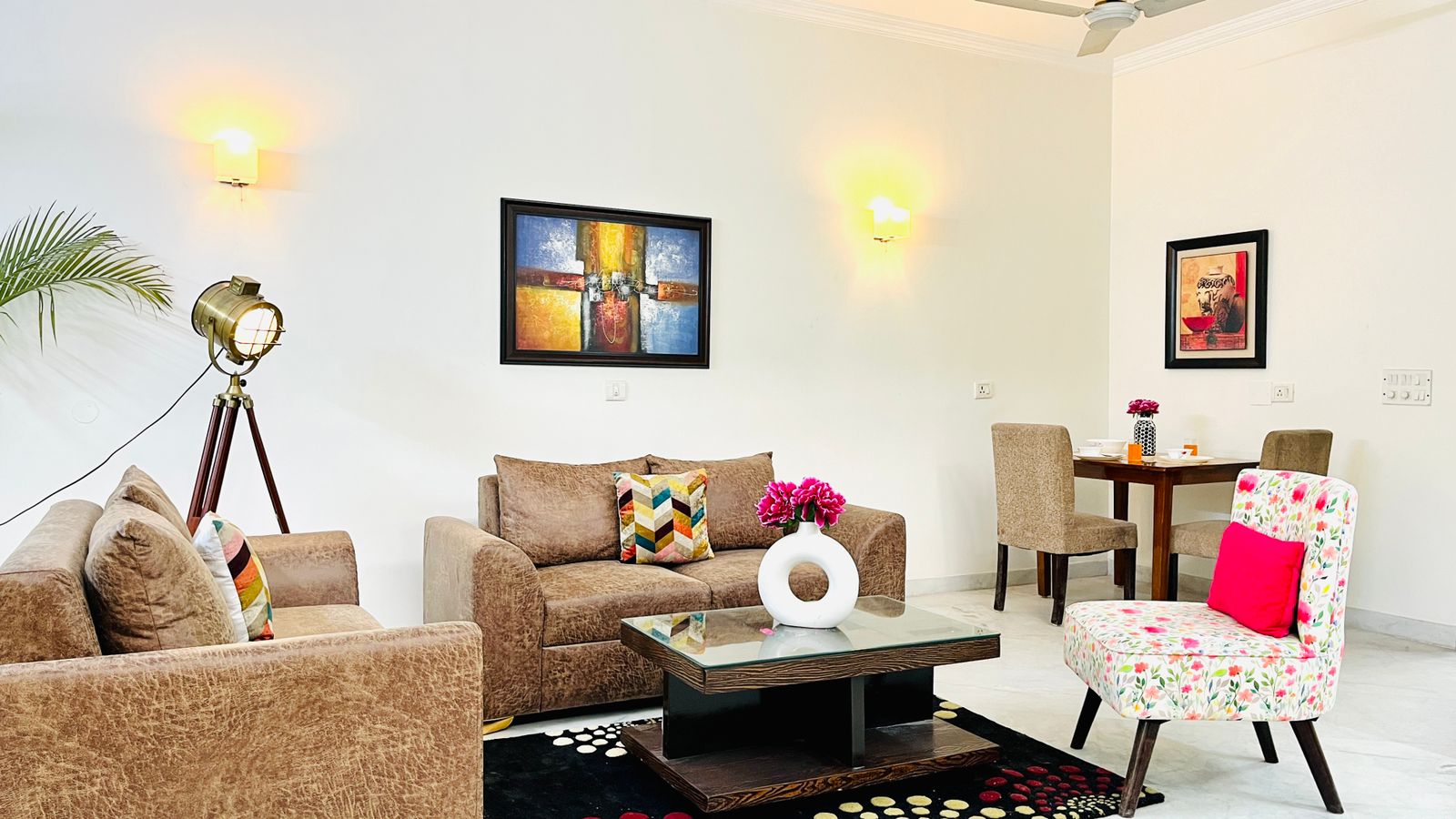 BluO 2BHK Panchsheel Enclave Balcony Parking - Tap to explore photos