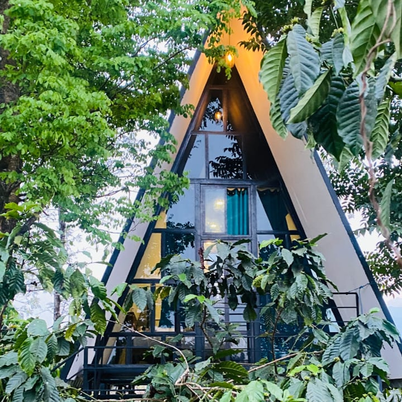A Frame Villa with Swimming Pool - Tap to explore photos