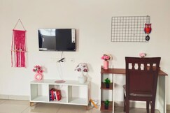 Chic pink 2 5 BHK with balcony 2 3 km RockBeach - Ruby, Pondicherry