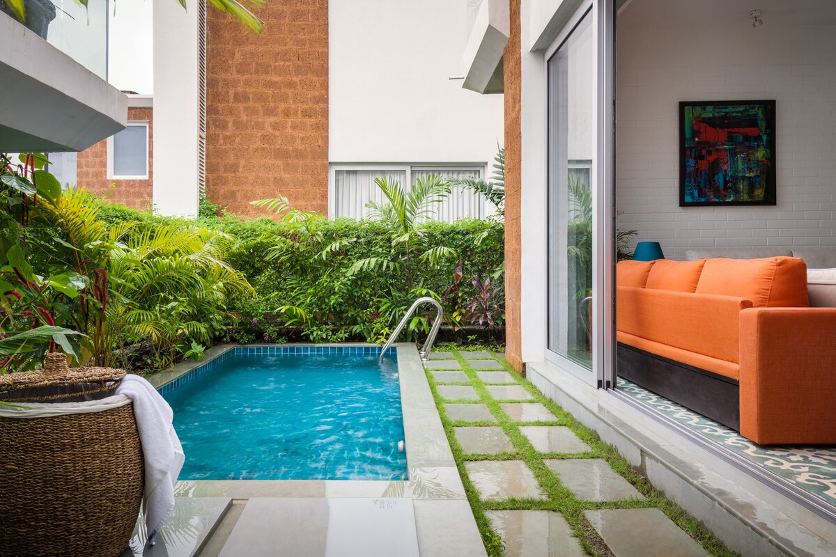 La Olalian - 2 BHK Private Pool Villa at Anjuna by The Blue Kite (10) - Tap to explore photos