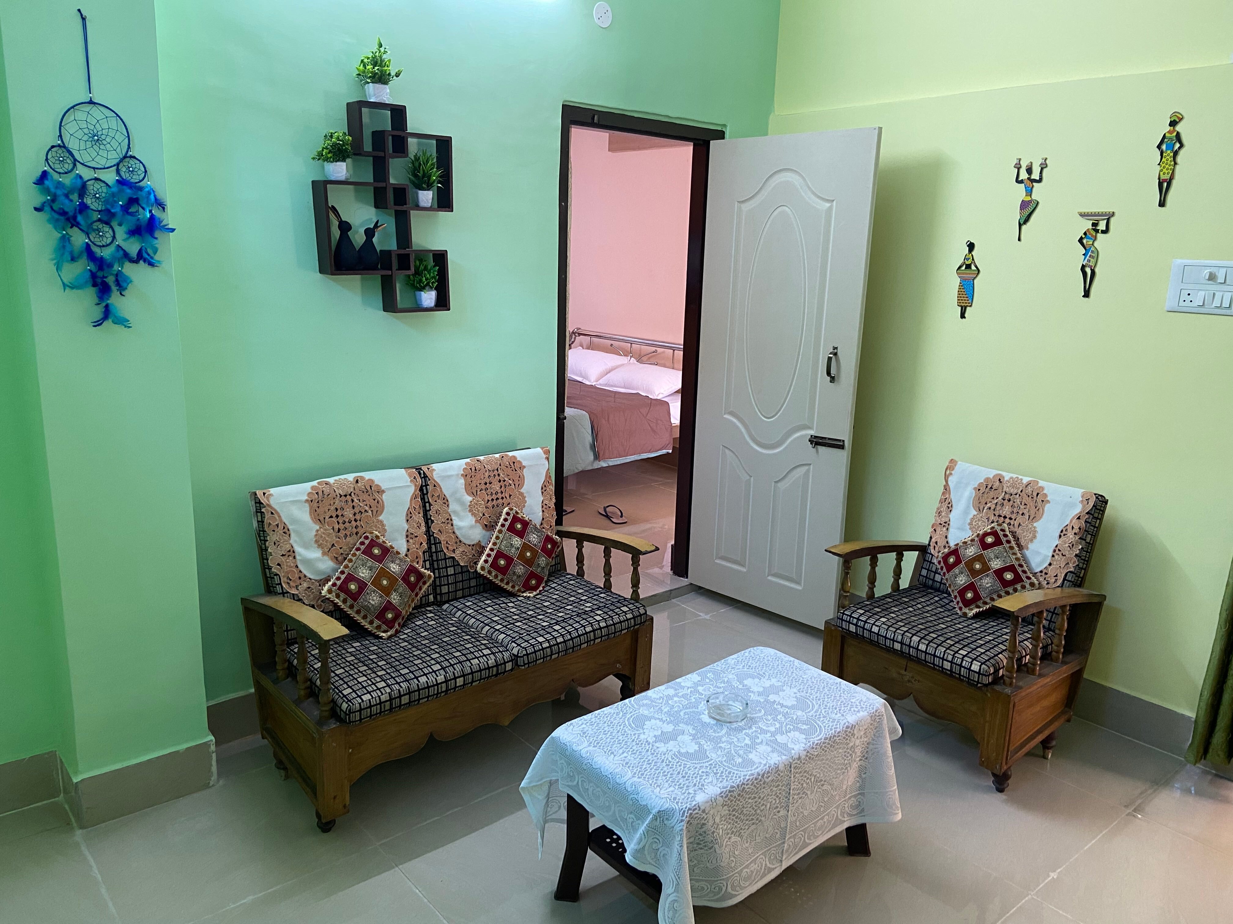Paban Alay 1BHK House w/ AC, Wifi, Self Check In - Tap to explore photos