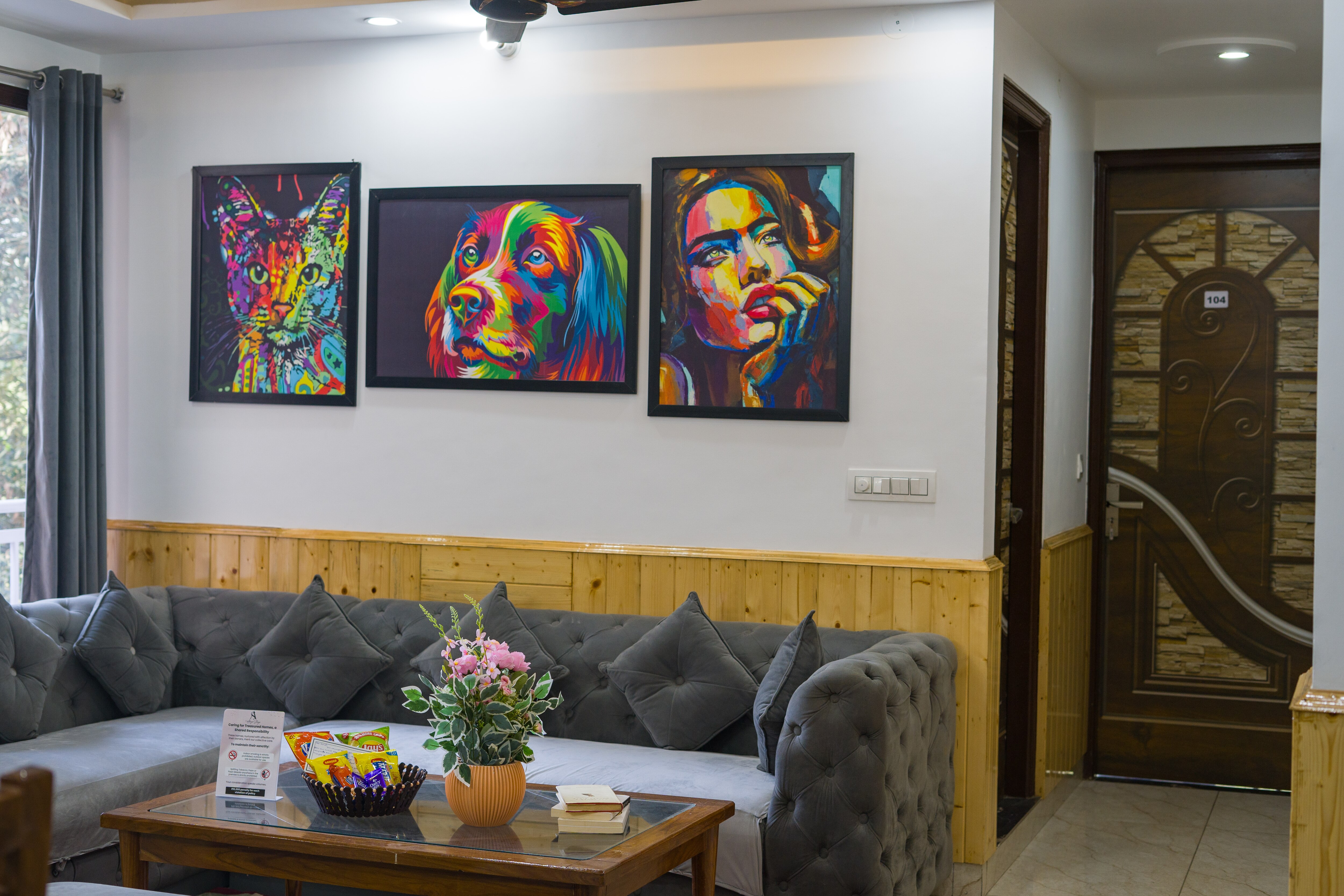 Calm 3 BHK Villa with Scenic Hill view from Balcony - Tap to explore photos