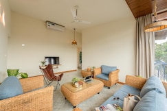 Staymaster Central Apt | 2BR | AC Pool | Vagator, Goa