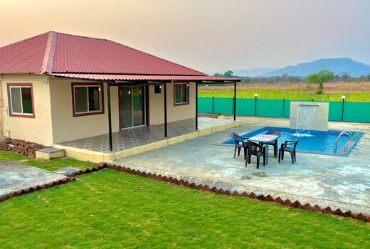 3bhk mountain view villa with private pool